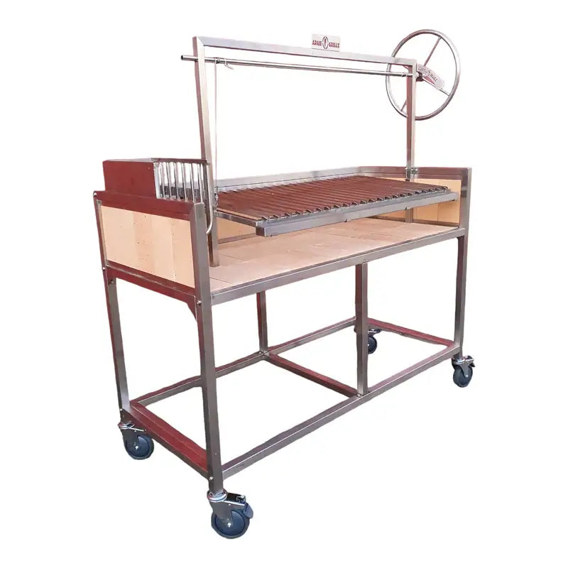 Parrilla Argentine Grill - Gaucho Series (Pro Model) - Left side view