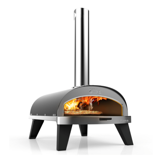 ZiiPa Piana | Stainless Steel Wood Pellet Pizza Oven with Rotating Stone