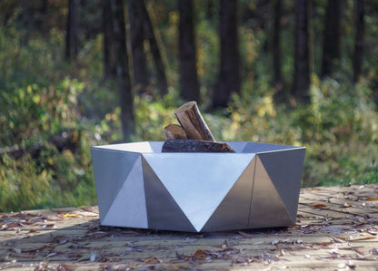 Alfred Riess Šešiakampis Stainless Steel Fire Pit