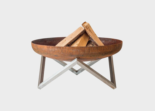 Alfred Riess Darvaza Steel Fire Pit Front View 