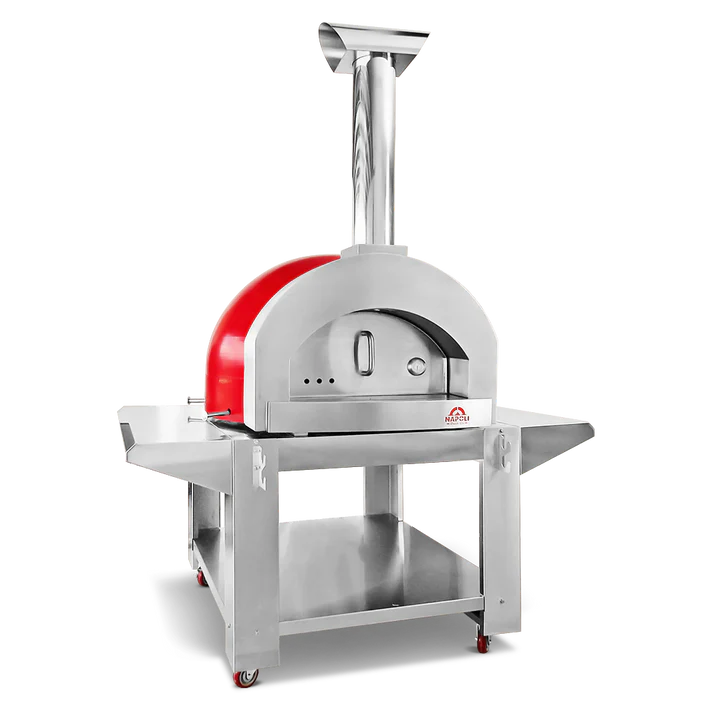 Napoli Capri Junior 900 | Wood Fired Pizza Oven red with stand 