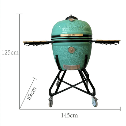 J-21 Series 27″ Kamado Smoker Teal 