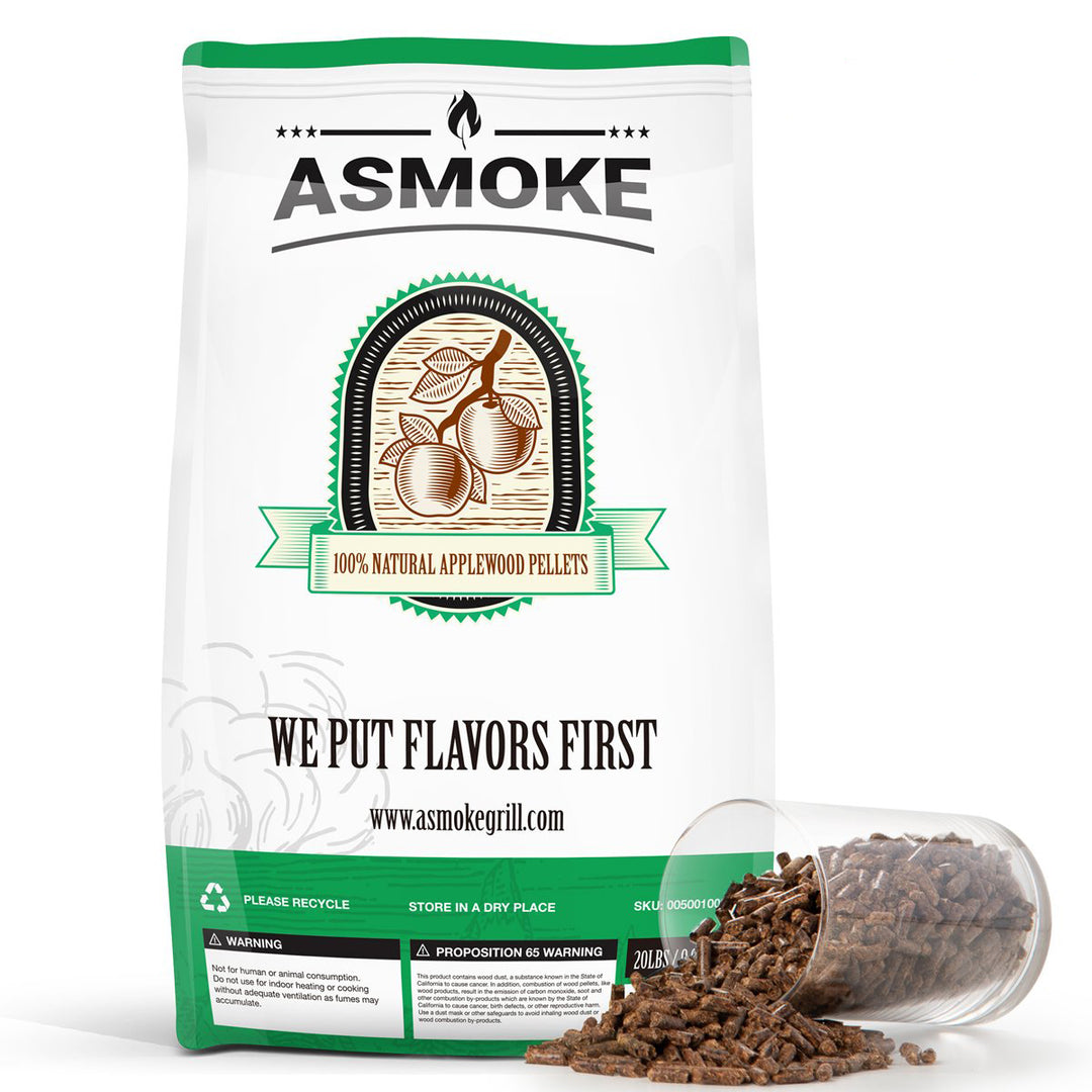 Asmoke 100% Pure Applewood Pellets - 9.5kg