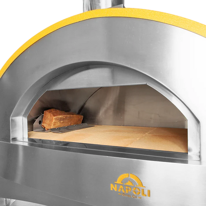 Napoli Vesuvio 650 | Wood Fired Pizza Oven Yellow Inside 