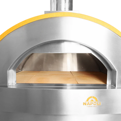 Napoli Vesuvio 650 | Wood Fired Pizza Oven Yellow Inside 