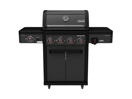 Coleman Revolution™ 4 Burner BBQ with Side Burner Matte Black