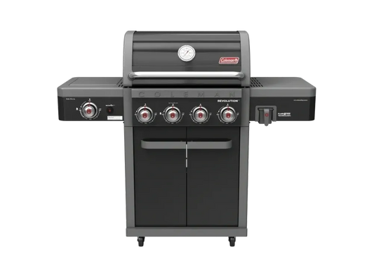 Coleman Revolution™ 4 Burner BBQ with Side Burner Black Gloss